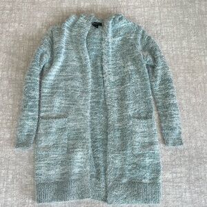 Cozy Blue Hooded Cardigan